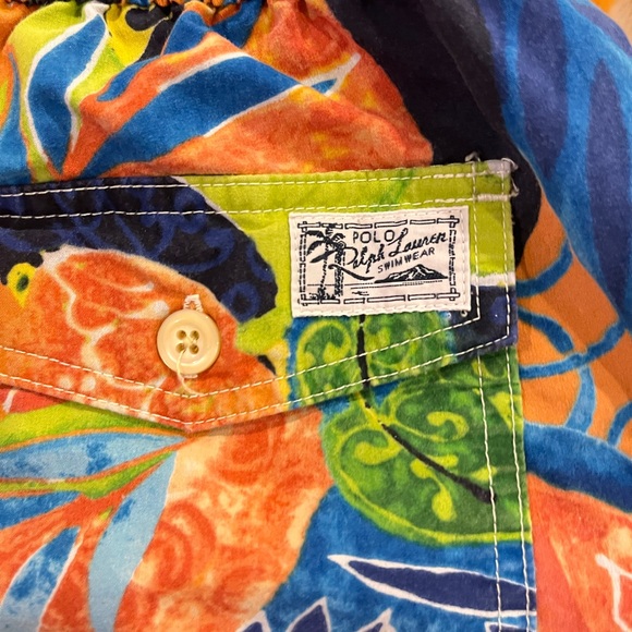 Ralph Lauren Tropical Print Swim Trunks - Picture 4 of 5